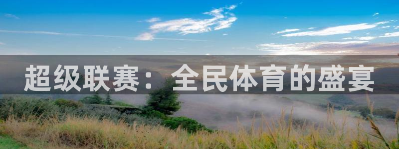 超级联赛：全民体育的盛宴