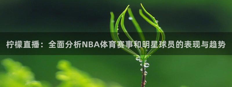 柠檬直播：全面分析NBA体育赛事和明星球员的表现与趋势