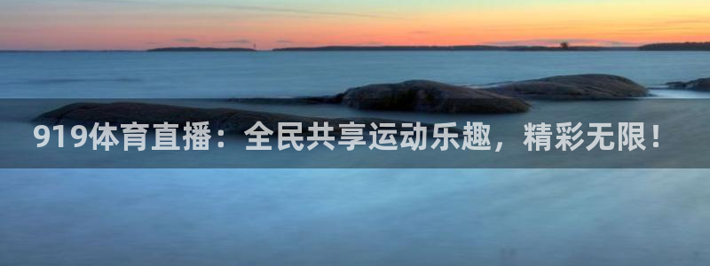 919体育直播：全民共享运动乐趣，精彩无限！